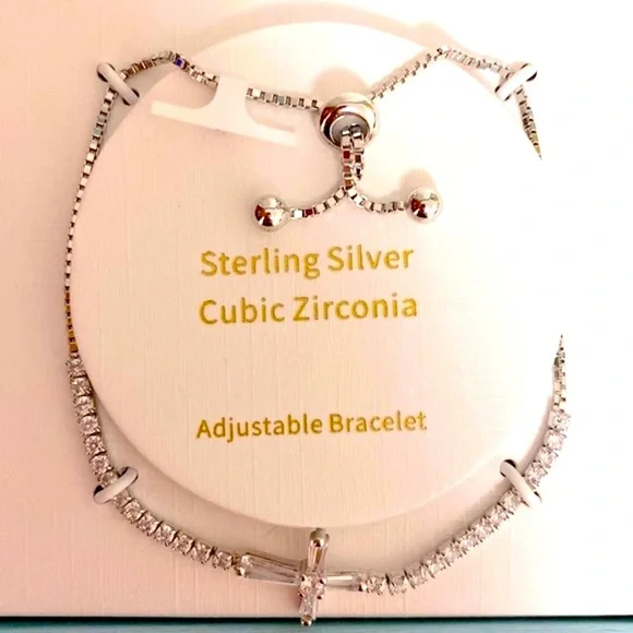 Rachel Zoe Jewelry Brand New Rachel Zoe Cross Silver Toned